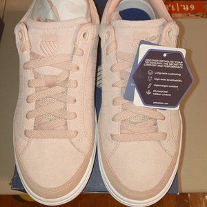K-SWISS WOMEN COURT BLOCK PEACH SUEDE - SIZE 7 Med - NWT
